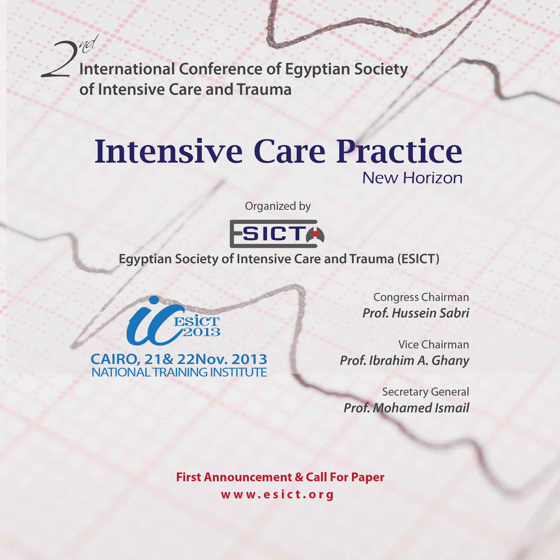 2nd International Conference of Egyptian Society of Intensive Care and Trauma