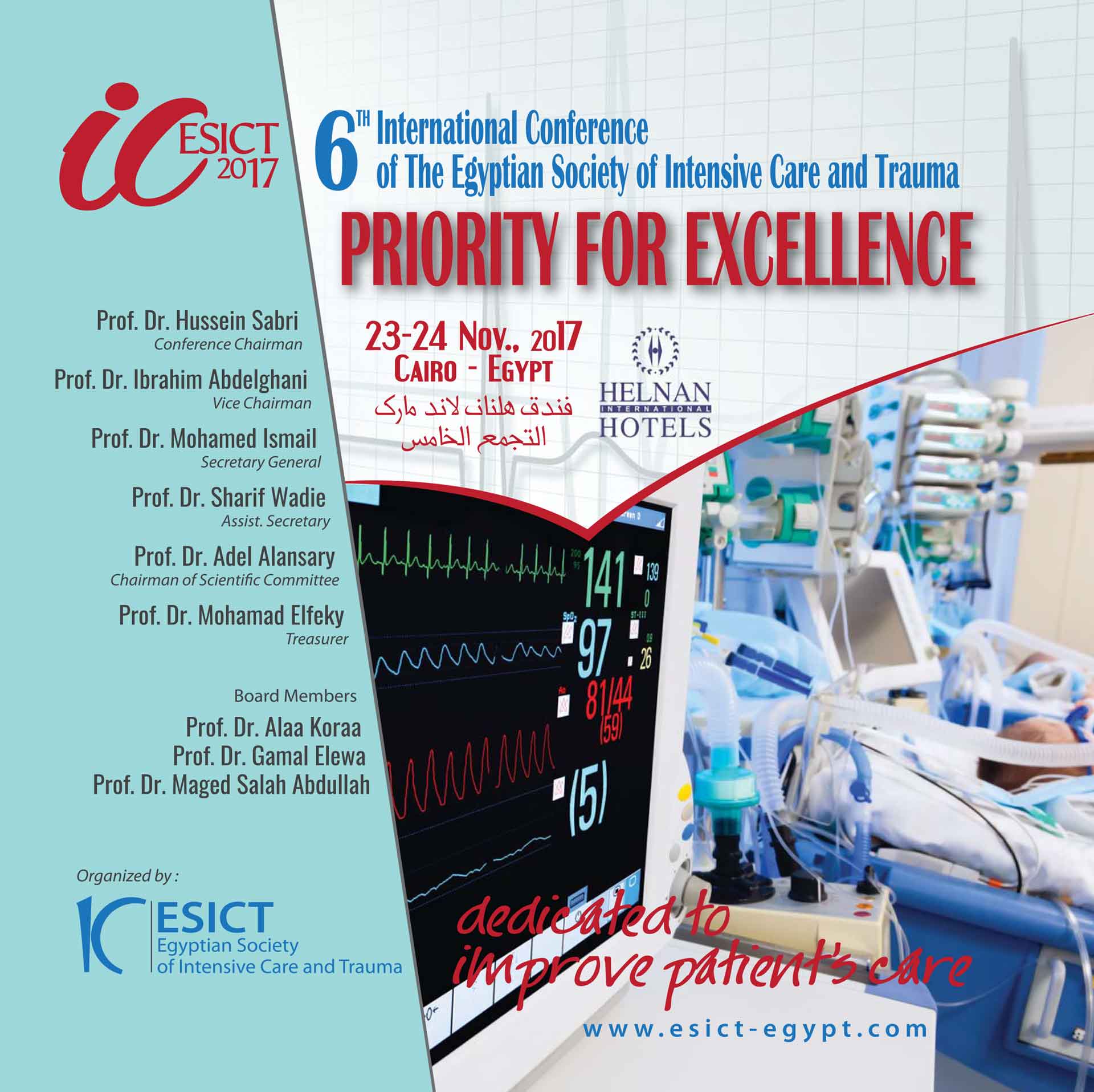 6th International Conference of the Egyptian Society of Intensive Care and Trauma